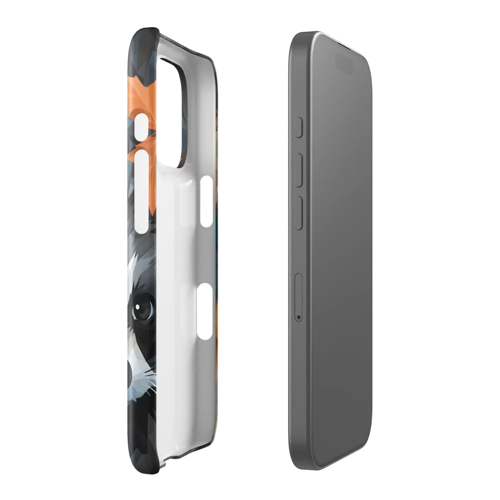 Whispers of Autumn: The Raccoon's Gaze | Phone Case |  16 Pro | Snap Case | Glossy
