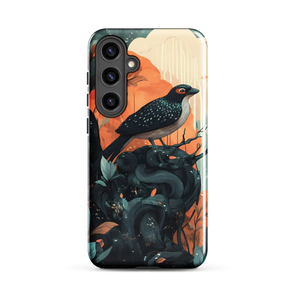 Perched Between Teal and Ember