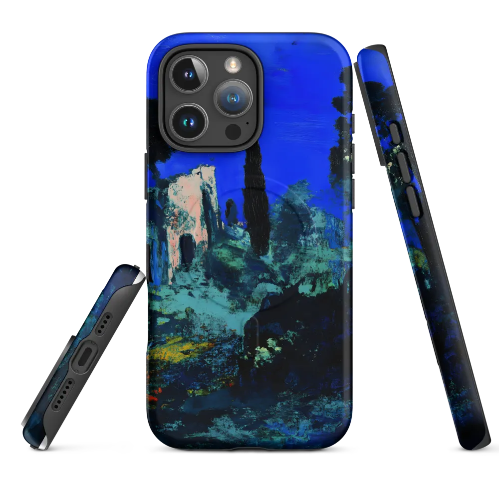 Moonlit Ruins with Cypress