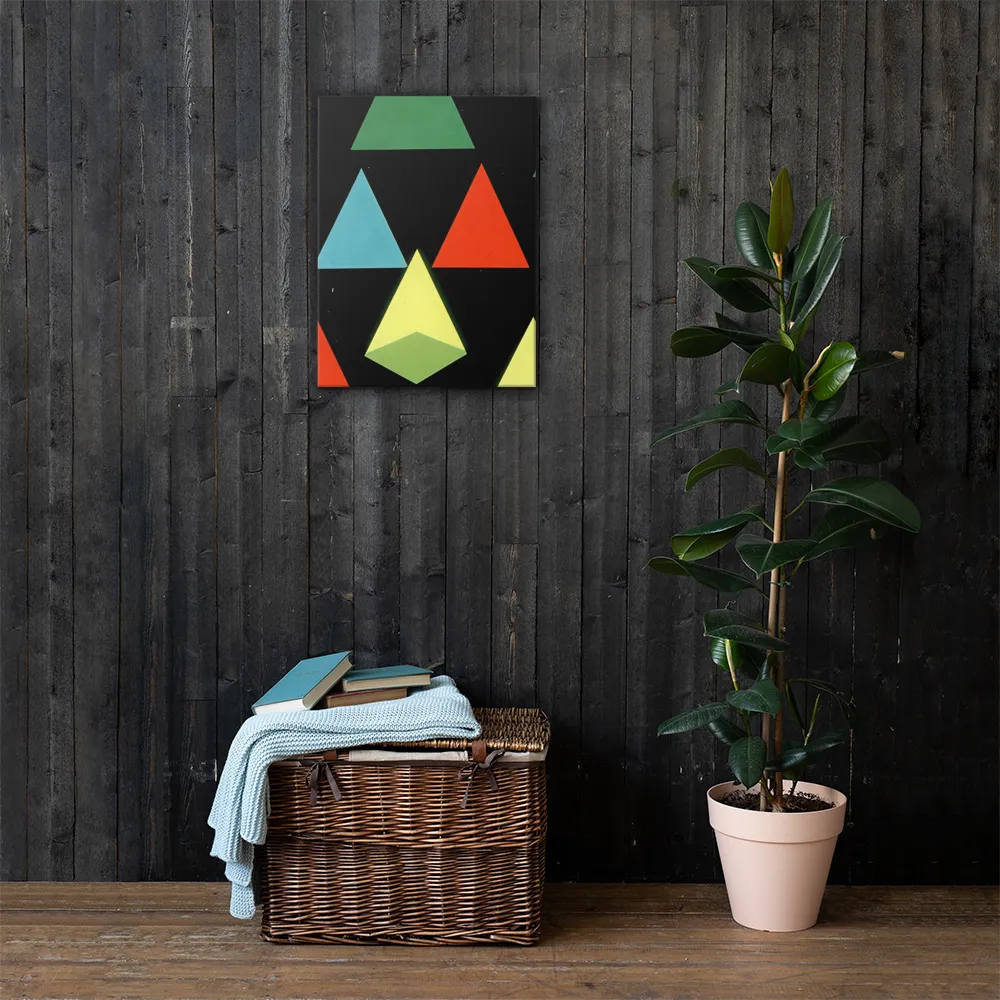 Geometric Harmony in Color | Canvas | 18″×24″
