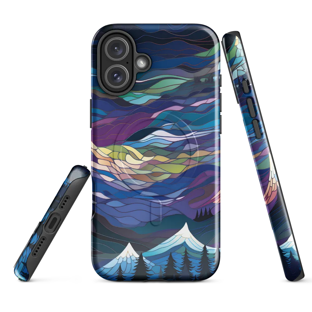 Twilight Peaks: An Abstract Mountain Landscape