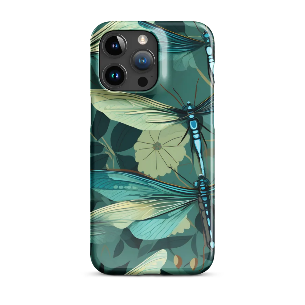 Whispers of Nature: Dragonflies in Harmony | Phone Case |  15 Pro Max | Snap Case | Glossy