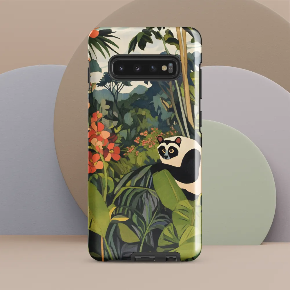 Panda in Paradise | Phone Case |  S10 Plus | Tough Case | Glossy