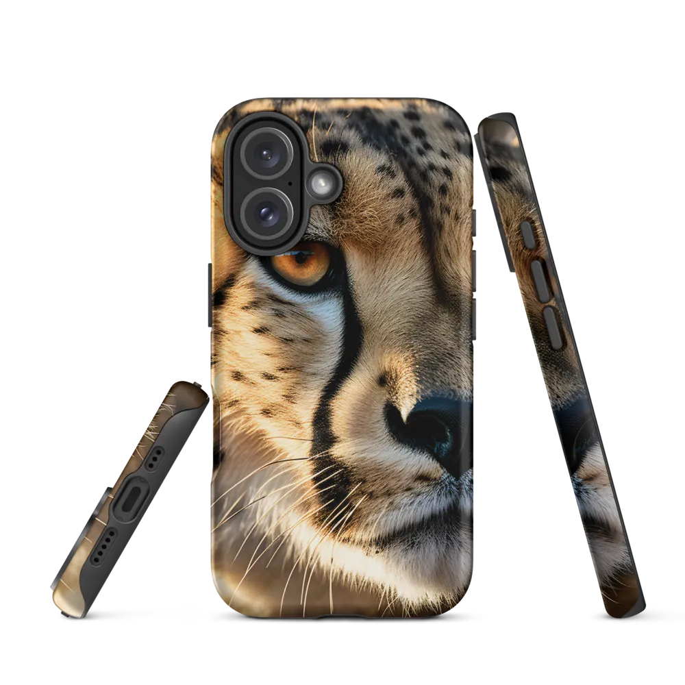 The Intense Gaze of the Cheetah | Phone Case