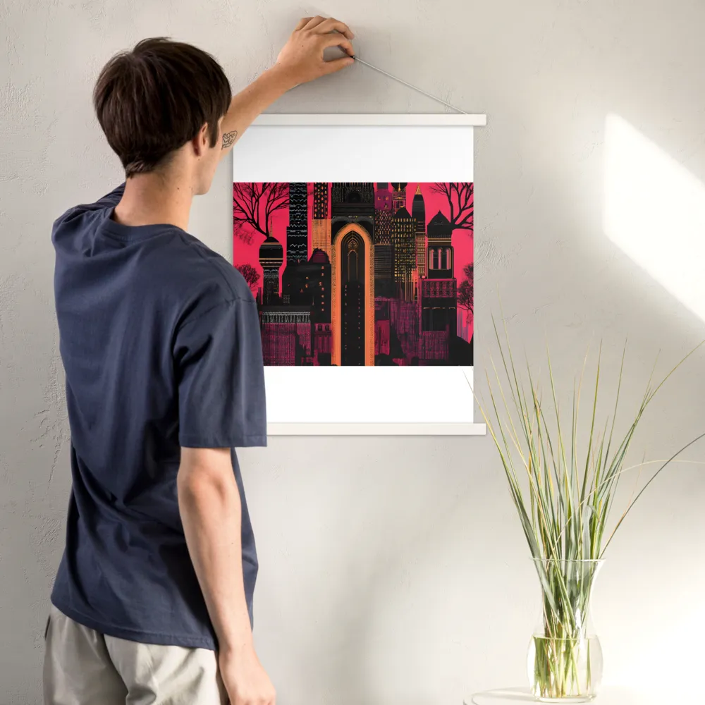 Urban Reverie | Poster With White Wood Hanger | 18″×24″