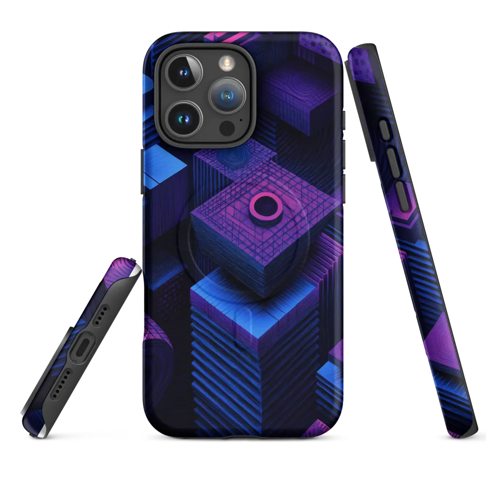 Geometric Dreams in Blue and Purple