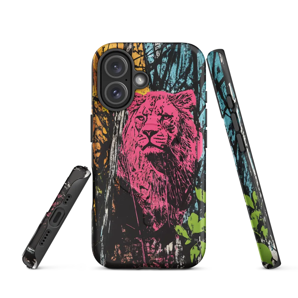 Fierce Vibrance: The Pink Lion