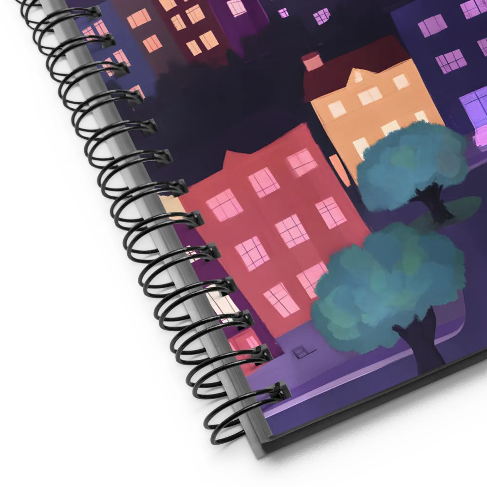 Serene City Nights | Spiral Notebook