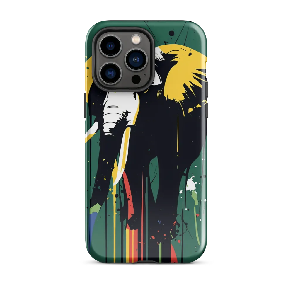 Majestic Minimalism: The Colorful Elephant