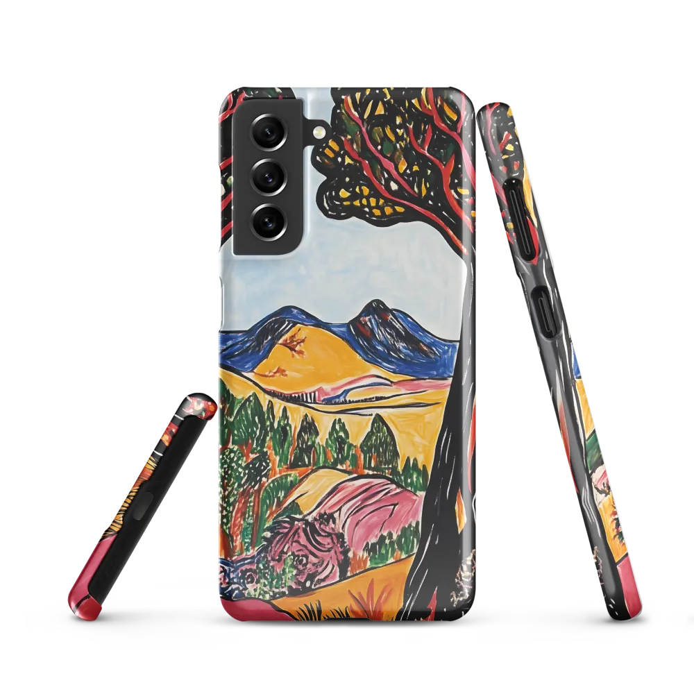 Vibrant Nature's Embrace | Phone Case |  S21 | Snap Case | Glossy