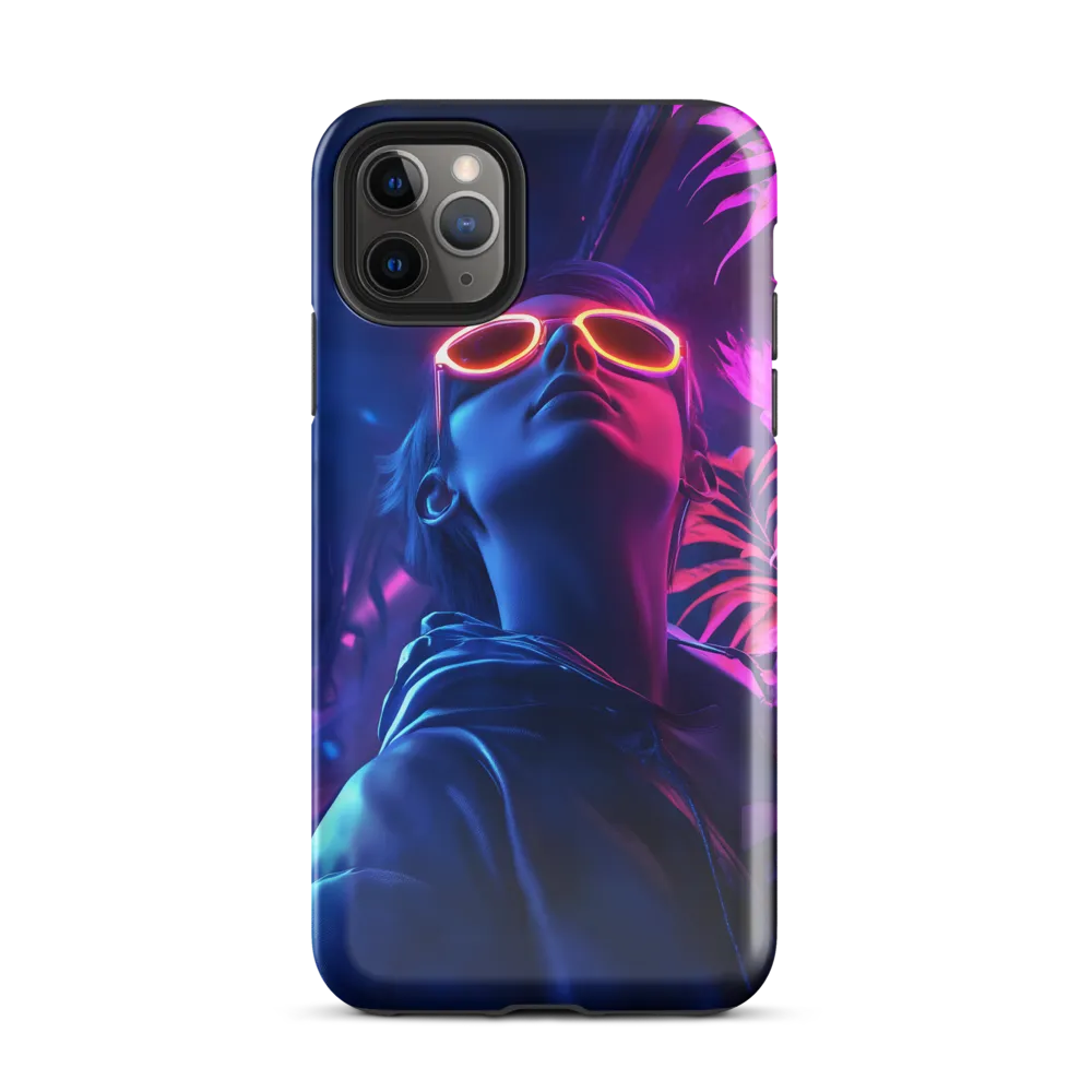 Neon Dreams: A Cyberpunk Portrait | Phone Case |  11 Pro Max | Tough Case | Glossy