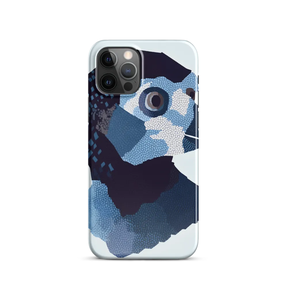 Abstract Avian Portrait in Blue
