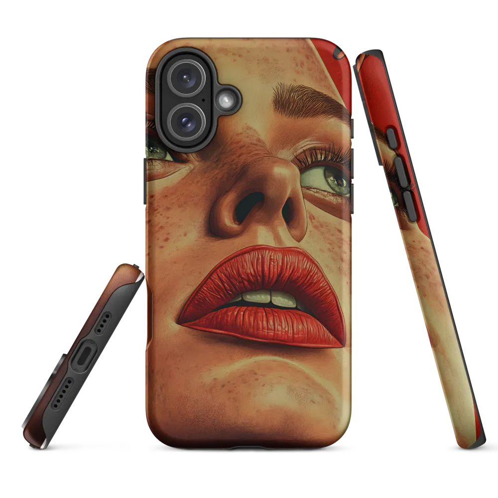 Red Intensity: A Portrait of Elegance