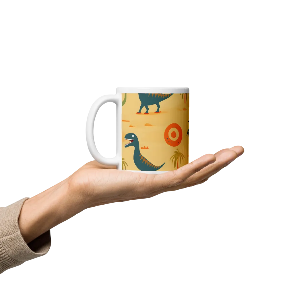 Dinosauria Delight: A Colorful Prehistoric Adventure | Mugs | Multiple Sizes & Colors