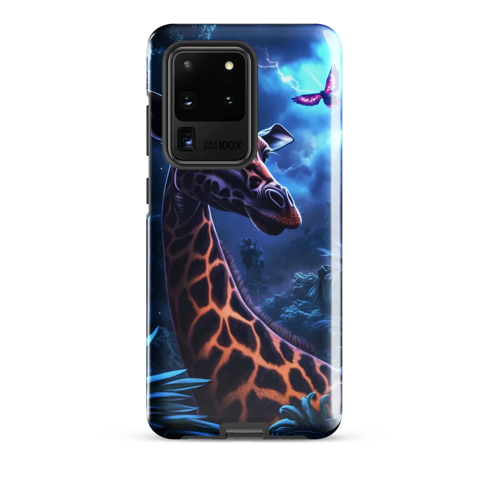 Mystical Giraffe in Twilight Jungle