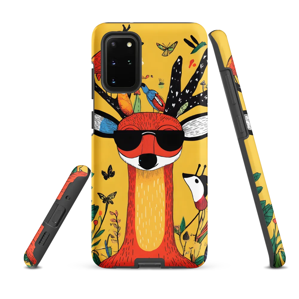 Playful Deer with Sunglasses