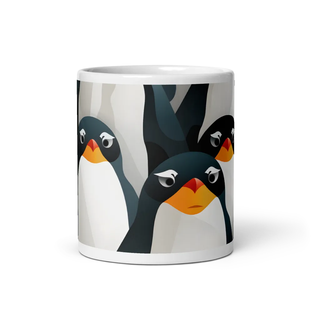 Penguin Parade | Mug with White inside | 11 oz