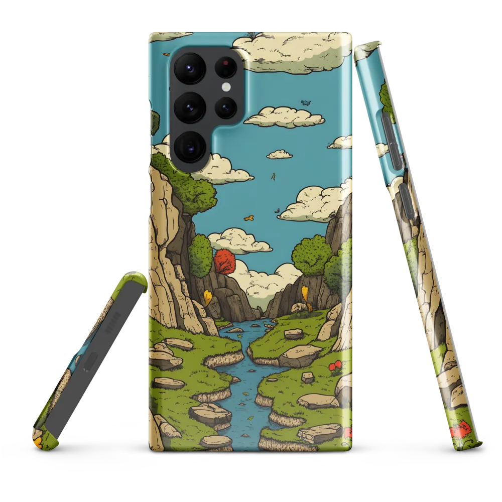 Whimsical Serenity: A Canyon Landscape