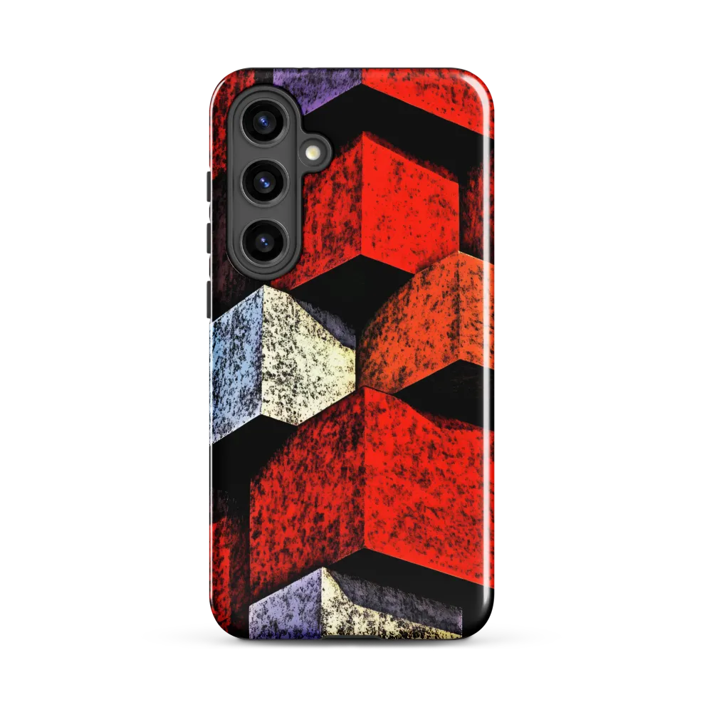 Stacked Cubes — Red Facade Study