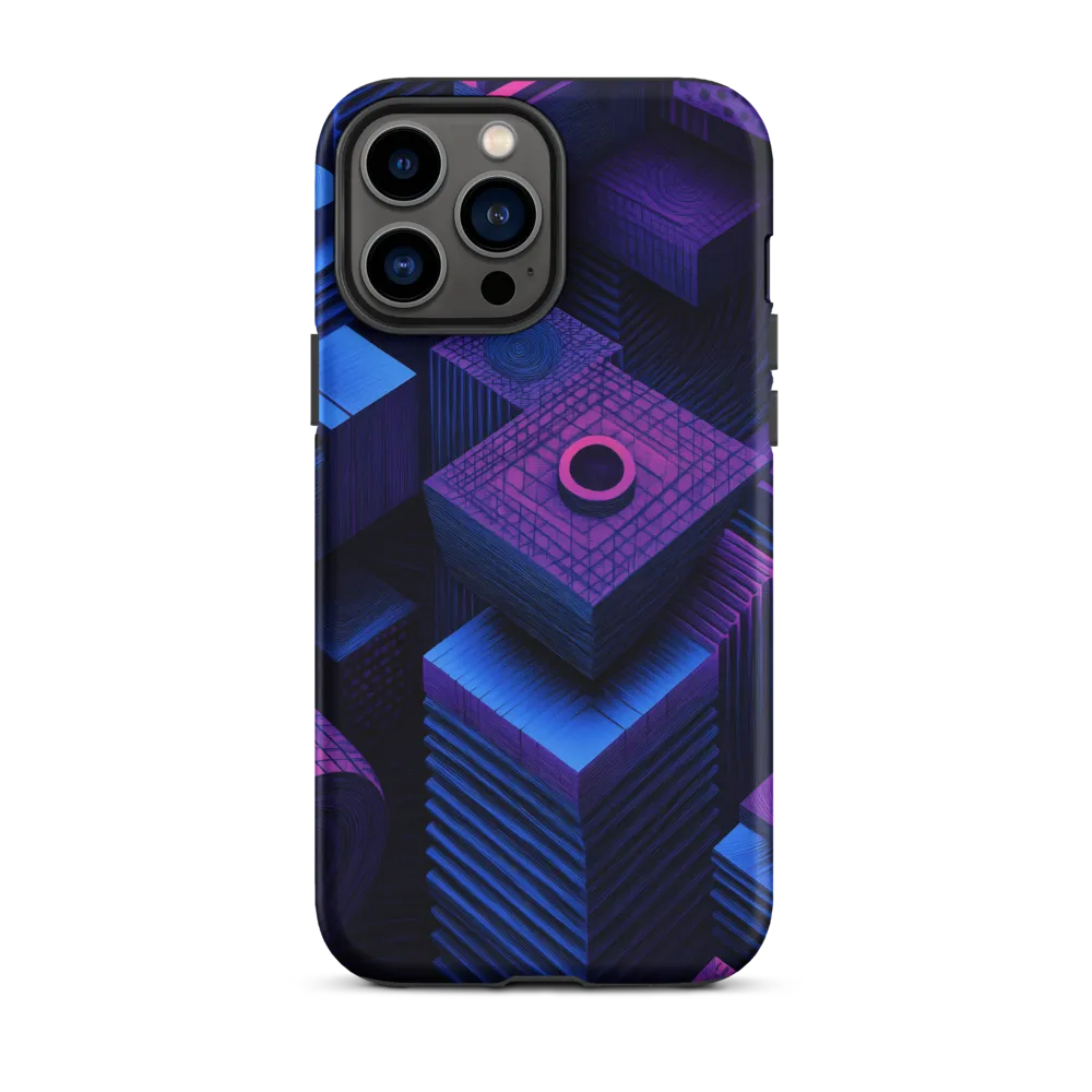 Geometric Dreams in Blue and Purple