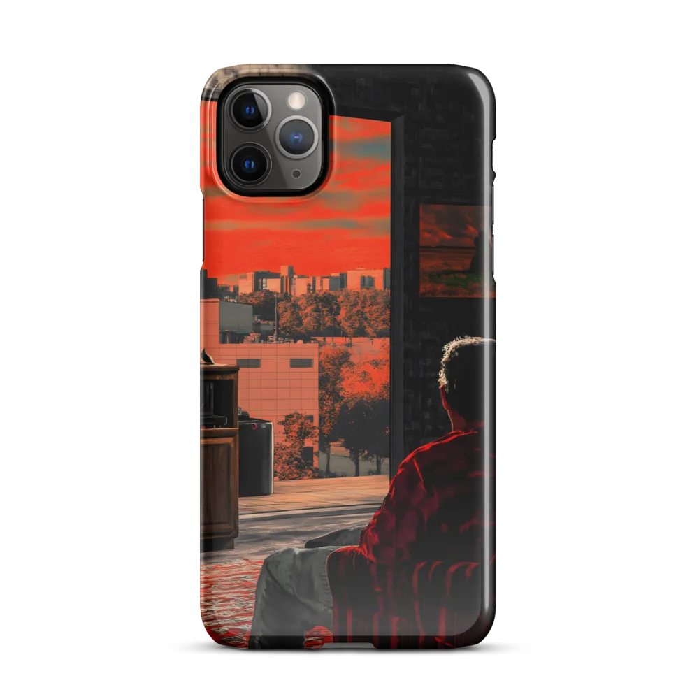 Gaze into the Ember Horizon | Phone Case |  11 Pro Max | Snap Case | Glossy