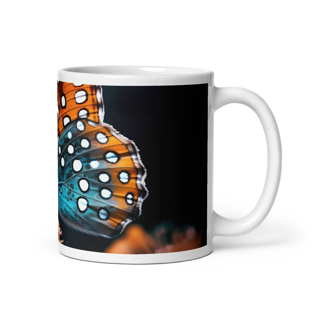 Whispers of Color: The Butterfly's Embrace | Mug with White inside | 11 oz