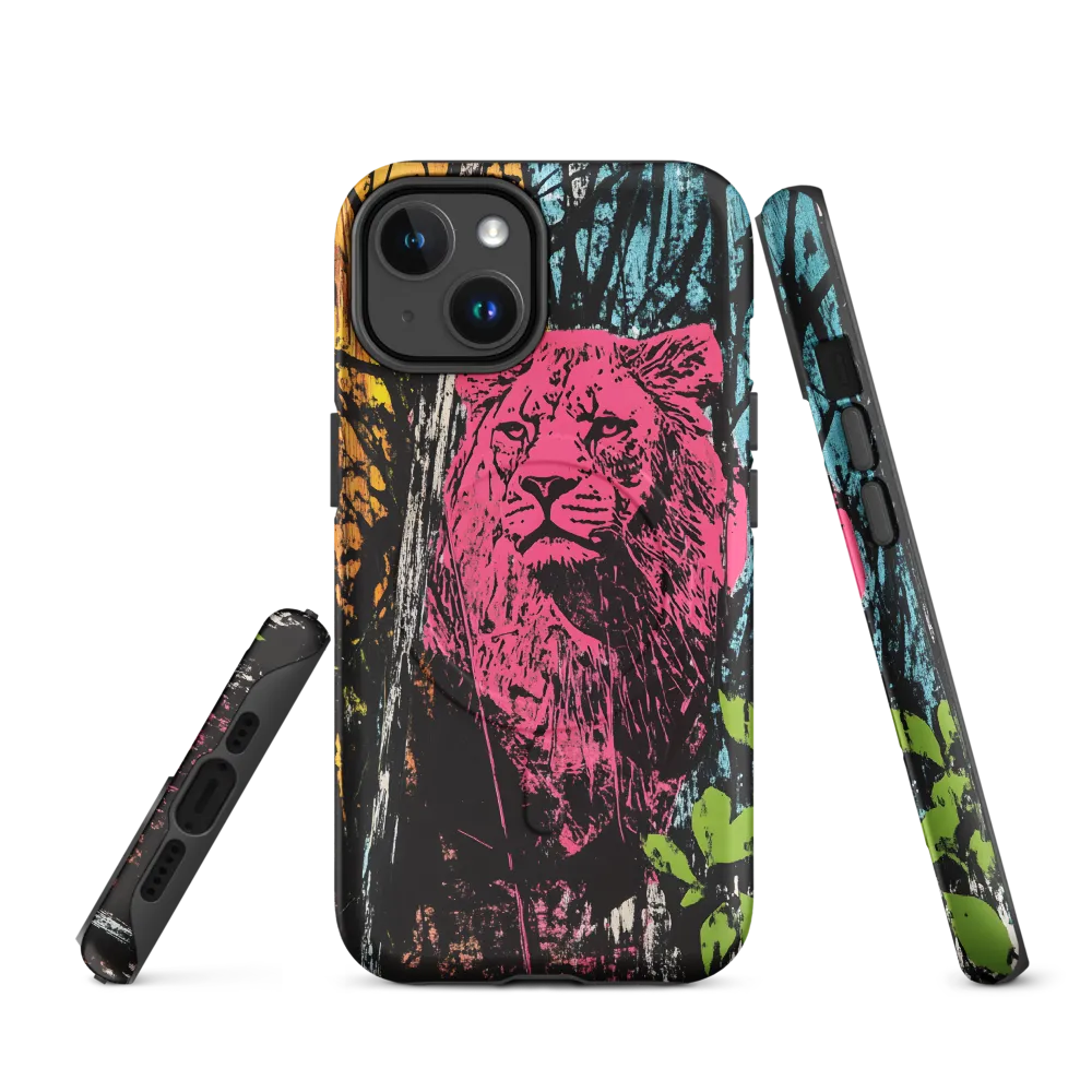Fierce Vibrance: The Pink Lion