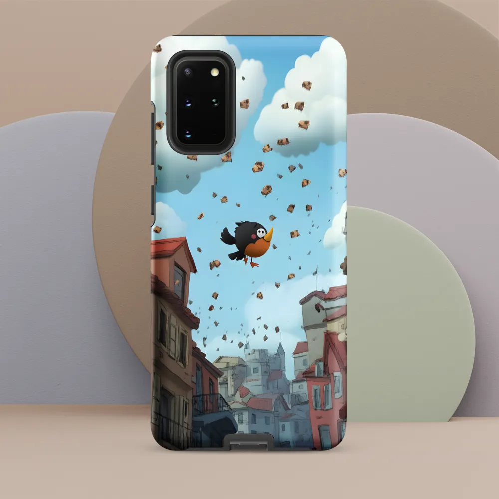A Whimsical Flight Through Bread and Sky