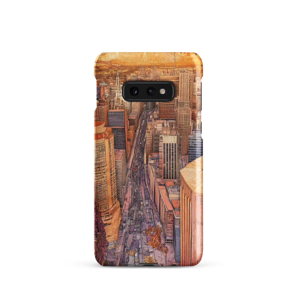 Mosaic Cityscape at Dusk