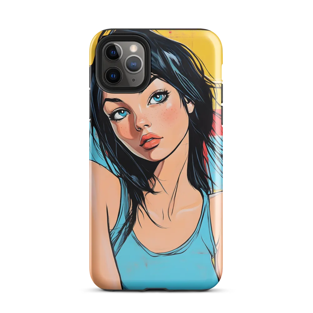 Vibrant Portrait of Modern Youth | Phone Case |  11 Pro Max | Tough Case | Glossy