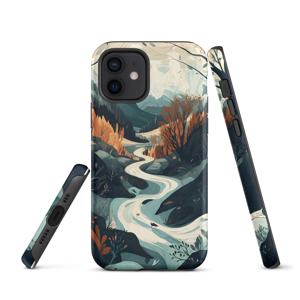 Winding Serenity: A Digital Landscape