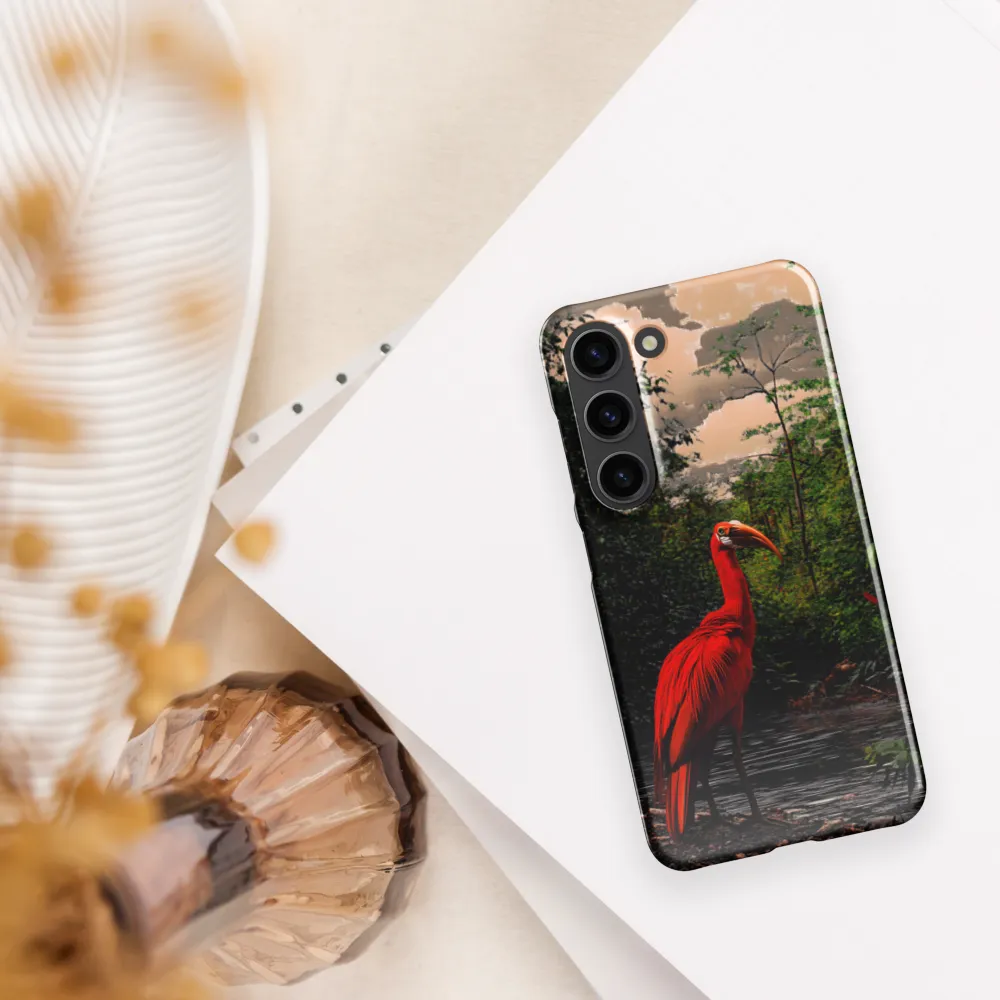 Enigmatic Elegance: The Scarlet Observer