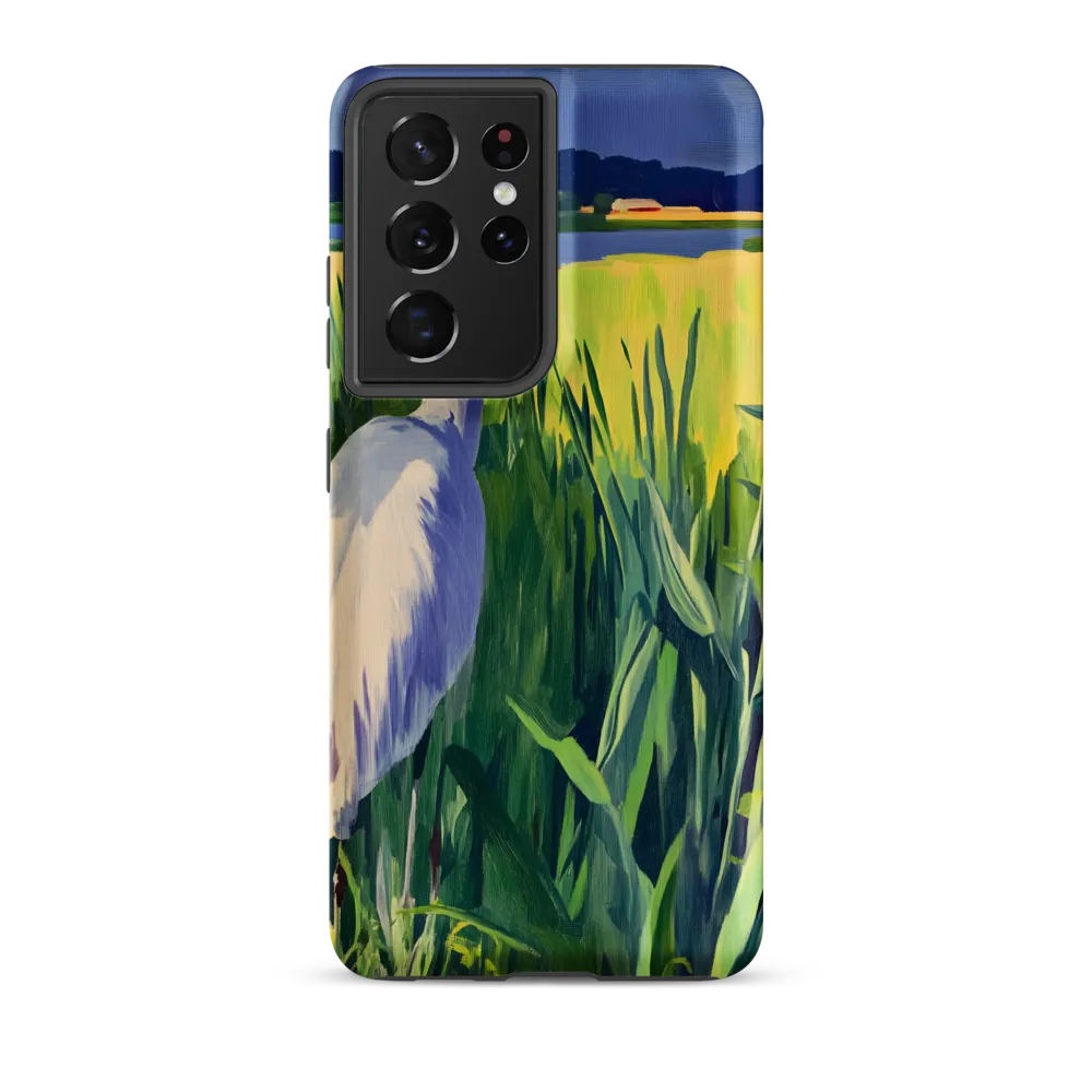 Graceful Presence: The Heron in the Meadow