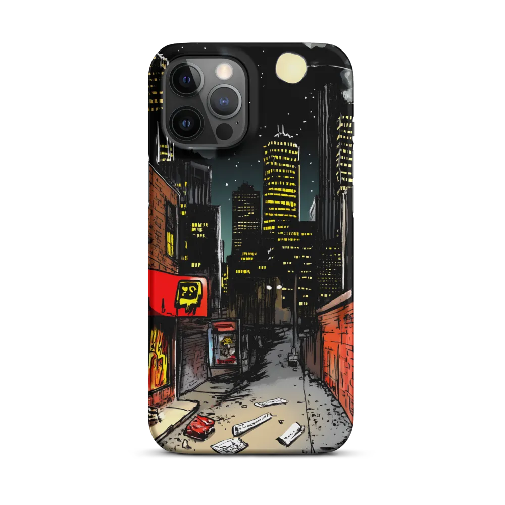 Nocturnal Cityscape: The Hidden Alley | Phone Case |  12 Pro Max | Snap Case | Matte