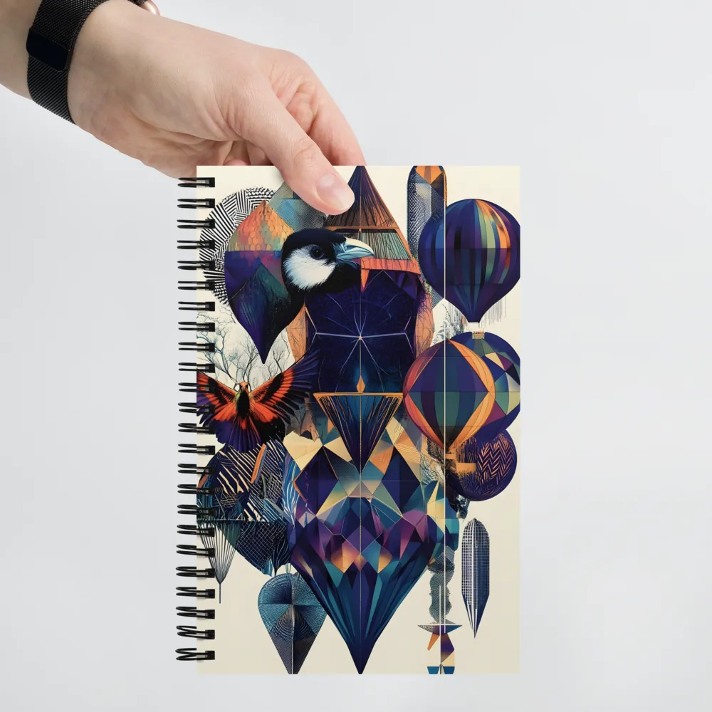 Geometric Harmonies | Spiral Notebook