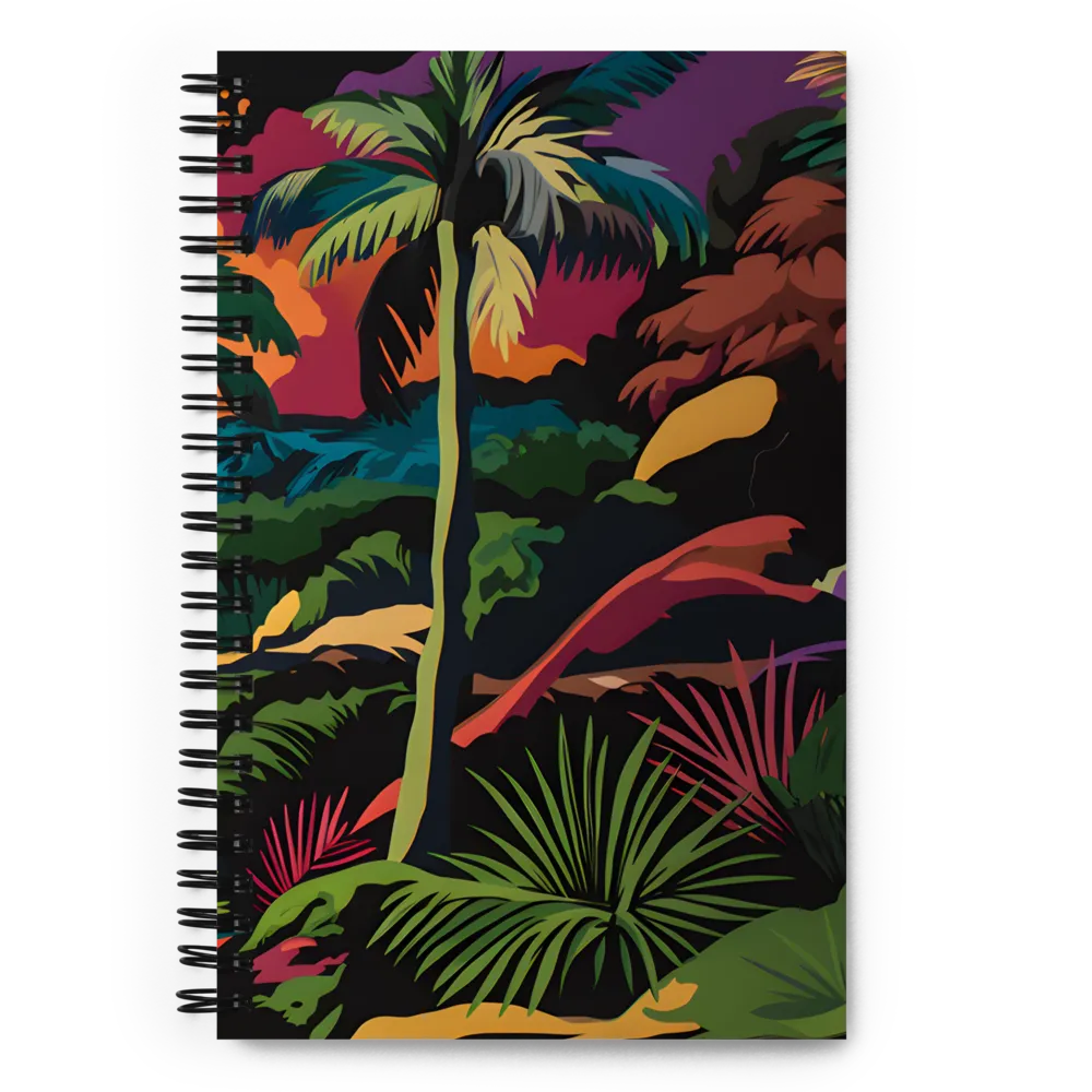 Tropical Sunset Escape | Spiral Notebook