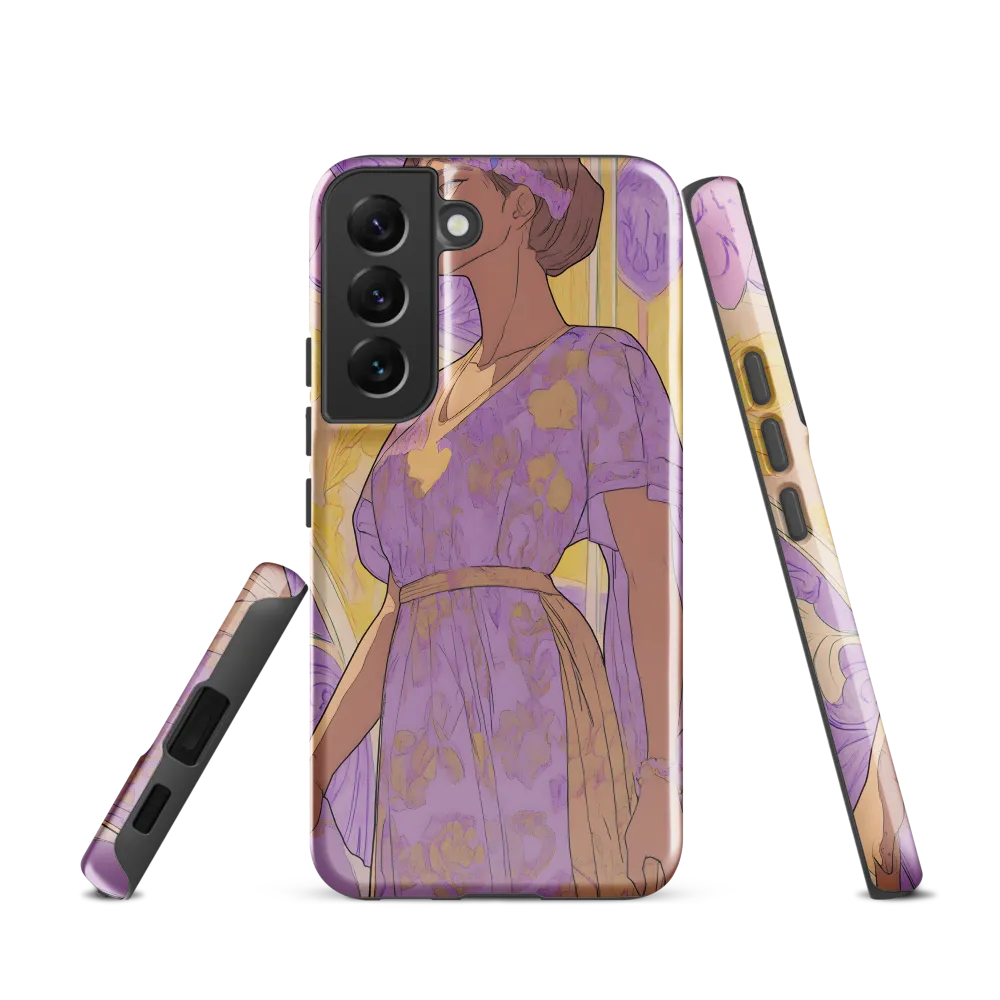Elegance in Floral Harmony | Phone Case |  S22 | Tough Case | Glossy