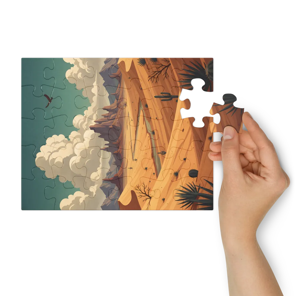 Desert Vista 
 Jigsaw Puzzle in Tin Box