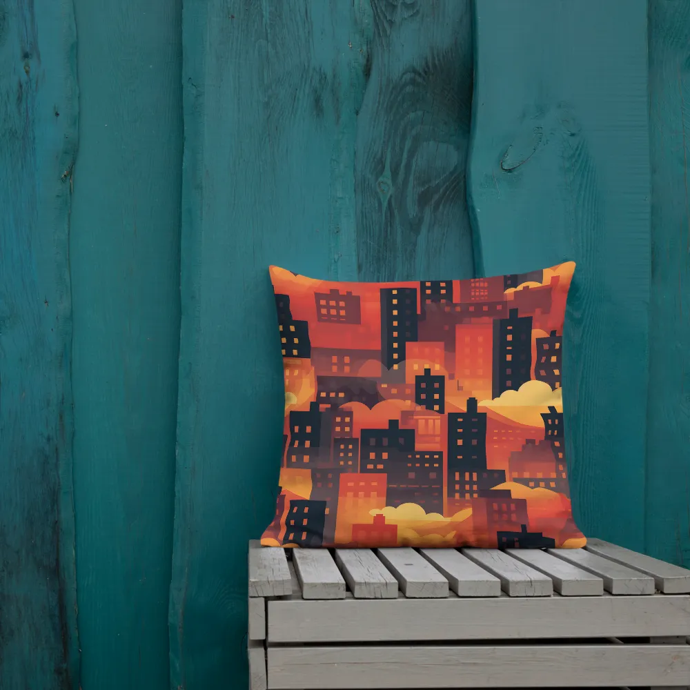 Radiance of the Urban Horizon | Pillow | 18″×18″