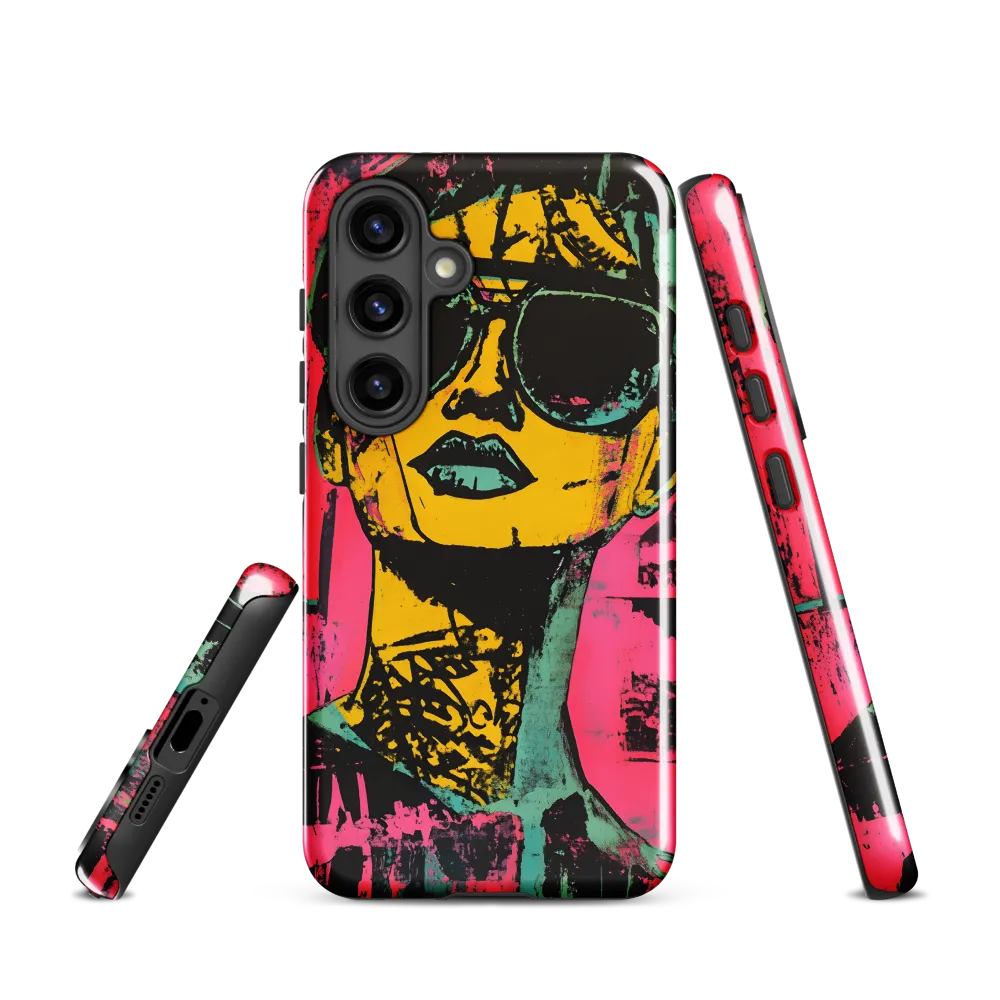 Confident Portrait in Neon Colors