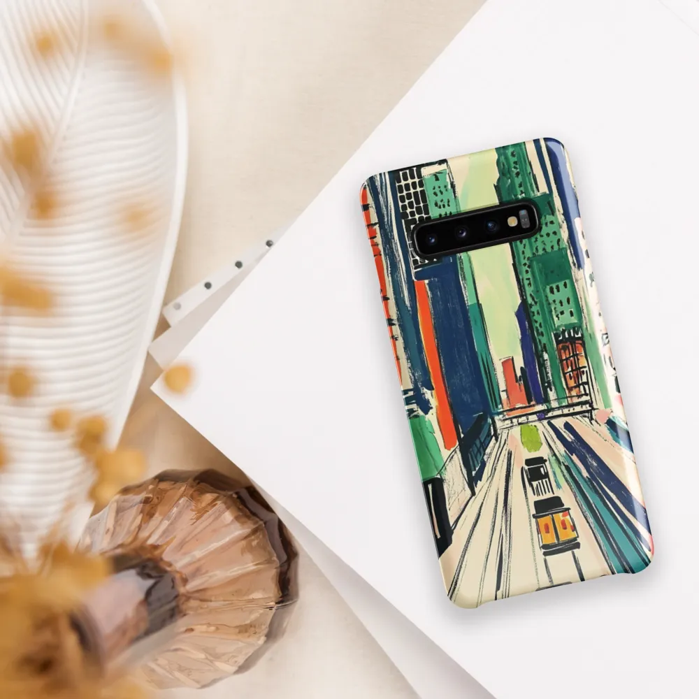 Urban Vibrance: A City in Motion | Phone Case |  S10 Plus | Snap Case | Glossy