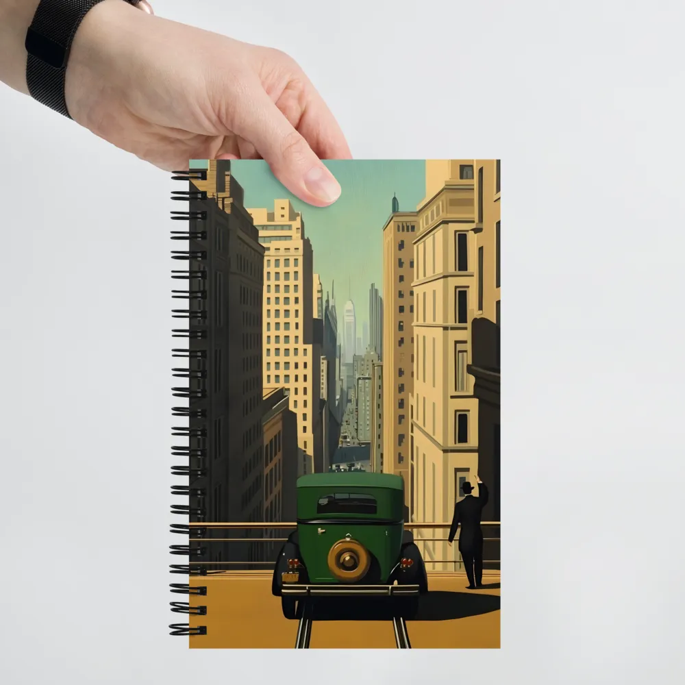 Journey Through Vintage Streets | Spiral Notebook