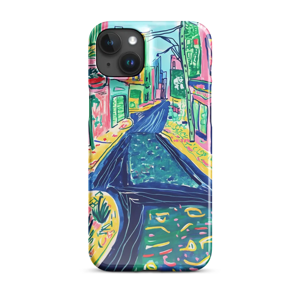 Dreamy Street in Vibrant Hues