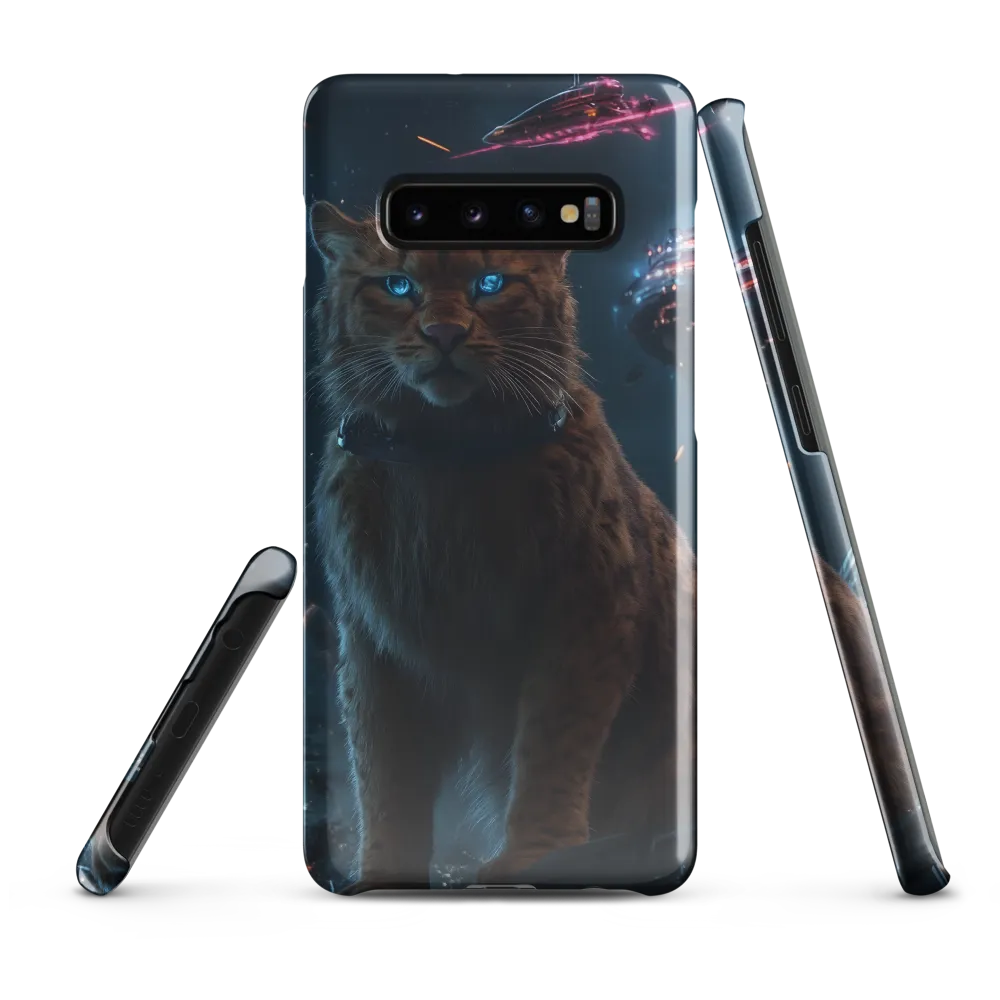 Cosmic Sentinel: The Majestic Panther | Phone Case |  S10 Plus | Snap Case | Glossy