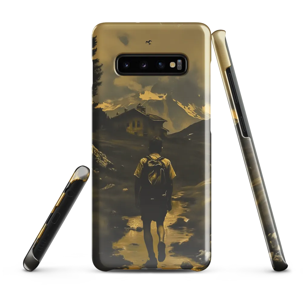 Journey Through Golden Peaks | Phone Case |  S10 Plus | Snap Case | Glossy