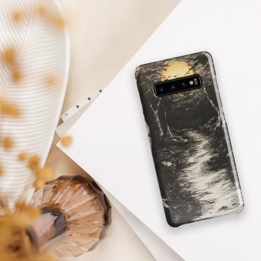 Moonlit Path Through the Enigmatic Forest | Phone Case |  S10 Plus | Snap Case | Glossy