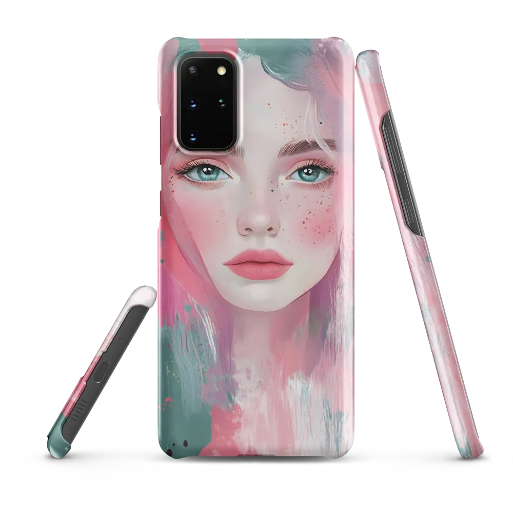 Dreamy Serenity: A Contemporary Portrait | Phone Case |  S20 Plus | Snap Case | Matte