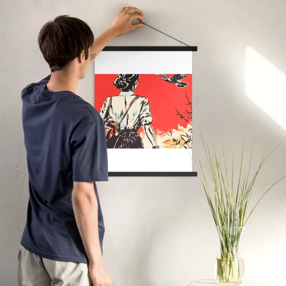 Journey Beyond the Horizon | Poster With Black Wood Hanger | 18″×24″