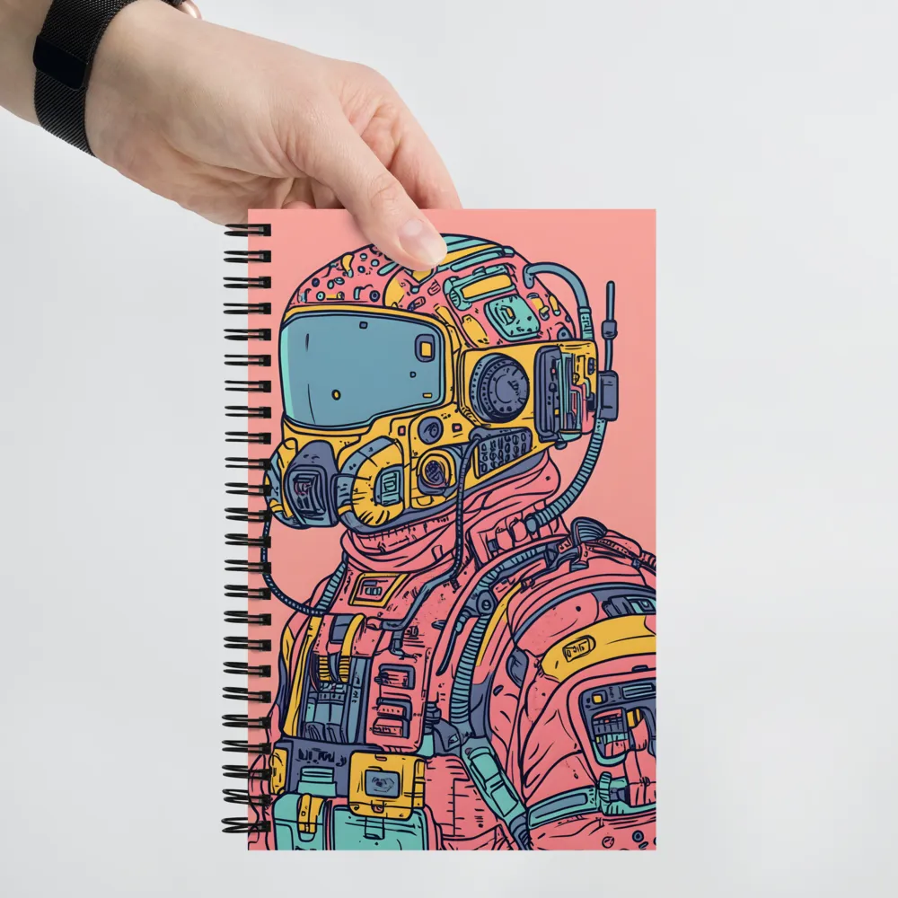 Exploration Beyond: A Digital Astronaut | Spiral Notebook