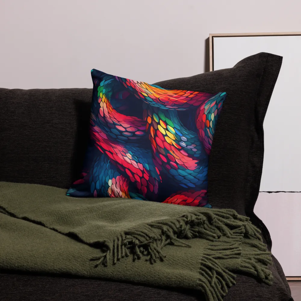 Serpentine Harmony | Pillow Case | 18″×18″